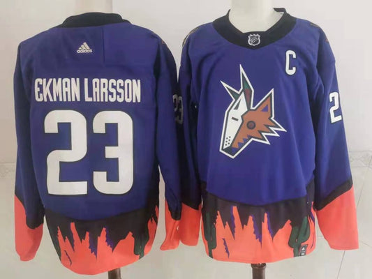 Men's Arizona Coyotes Oliver Ekman-Larsson #23 Blue Breakaway Player Jersey1