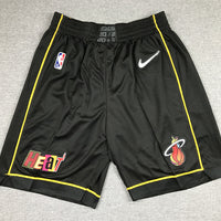 Men's Miami Heat Black City Edition Basketball Shorts1