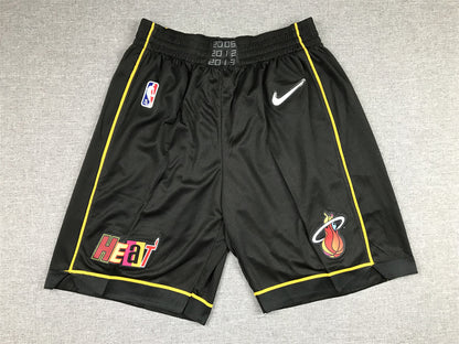 Men's Miami Heat Black City Edition Basketball Shorts1
