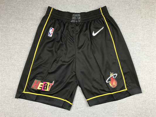 Men's Miami Heat Black City Edition Basketball Shorts1