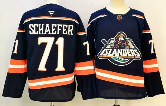 Men's New York Islanders Matthew Schaefer #71 Fanatics Navy Player Jersey