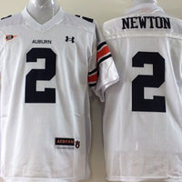 Men's Auburn Tigers Cam Newton #2 White Player Game Jersey