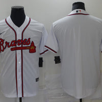 Men's Atlanta Braves White Home Replica Blank Jersey1