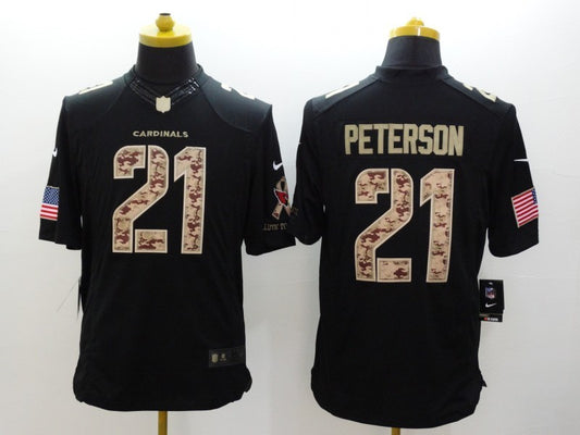 Men's Arizona Cardinals Patrick Peterson #21 Black Player Game Jersey1