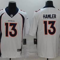 Men's Denver Broncos KJ Hamler #13 White Game Jersey1