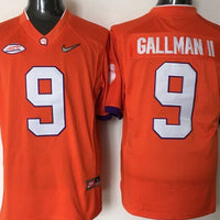 Men's Clemson Tigers Wayne Gallman II #9 Orange Player Game Jersey