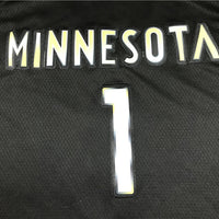 Men's Minnesota Timberwolves Anthony Edwards #1 Black Swingman Jersey1