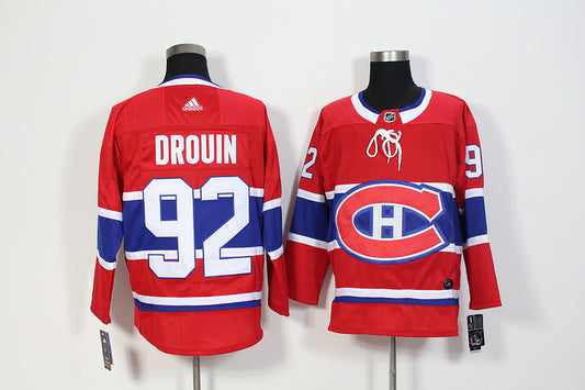 Men's Montreal Canadiens Jonathan Drouin #92 Red Player Game Jersey1