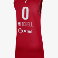 Men's Indiana Fever Kelsey Mitchell #0 Red Player Jersey