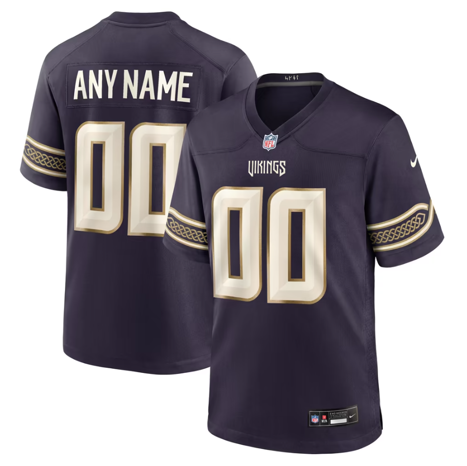Men's Minnesota Vikings Purple 2026 Rivalries Collection Game Custom Jersey