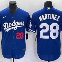 Men's Los Angeles Dodgers J.D. Martinez #28 Royal Replica Game Jersey1