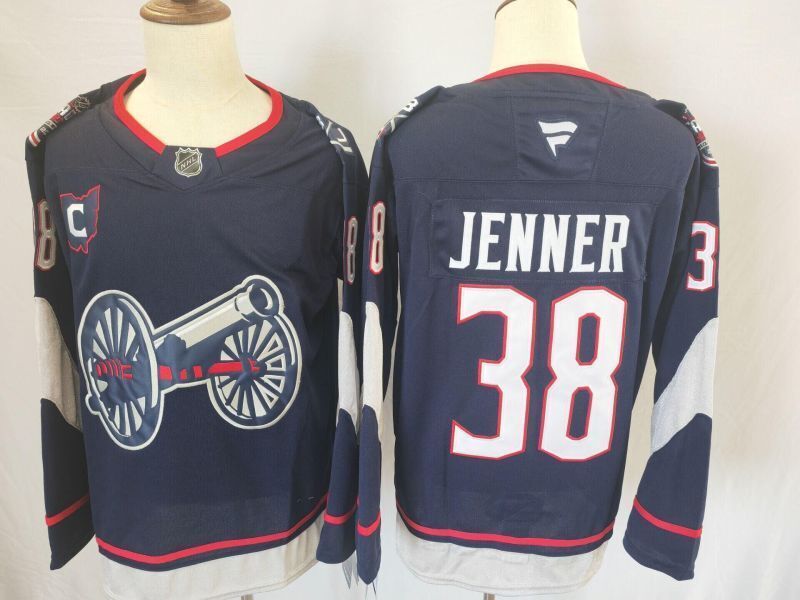 Men's Columbus Blue Jackets Boone Jenner #38 Fanatics Navy Jersey