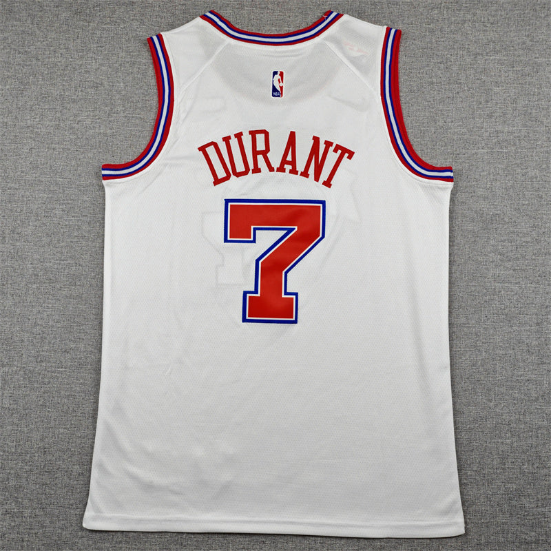 Men's Houston Rockets Kevin Durant #7 White 2025/26 Swingman Jersey - City Edition