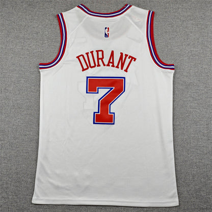 Men's Houston Rockets Kevin Durant #7 White 2025/26 Swingman Jersey - City Edition
