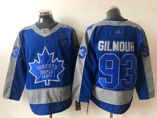 Men's Toronto Maple Leafs Doug Gilmour #93 Blue Authentic Player Jersey1