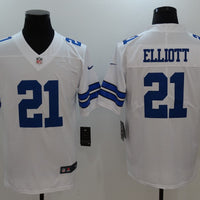 Men's Dallas Cowboys #21 Ezekiel Elliott Jersey1 White