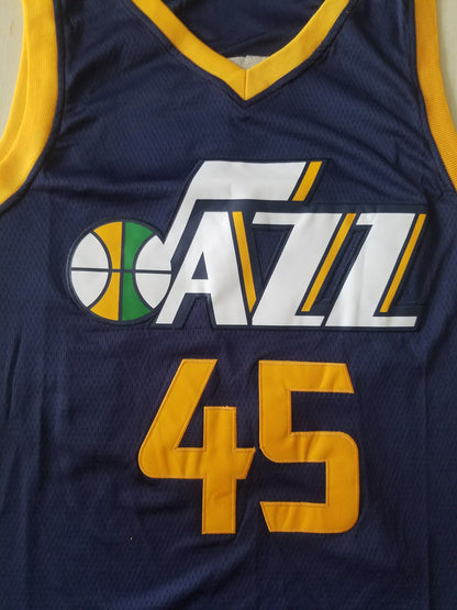 Men's Utah Jazz Donovan Mitchell #45 Navy Replica Swingman Jersey1