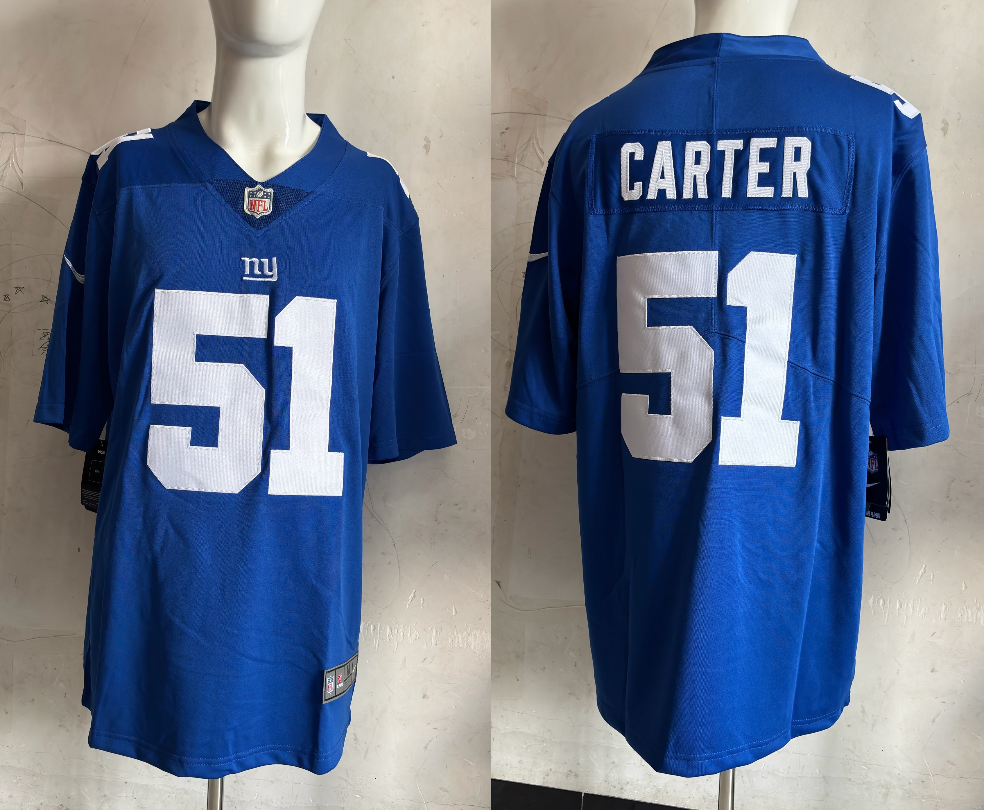 Men's New York Giants Abdul Carter #51 Royal Game Player Jersey