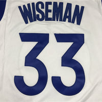 Men's Golden State Warriors James Wiseman White Fast Break Replica Player Jersey1