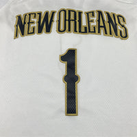 Men's New Orleans Pelicans Zion Williamson #1 White Swingman Jersey1