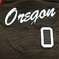 Men's Portland Trail Blazers Damian Lillard Brown Swingman Jersey1 City Edition