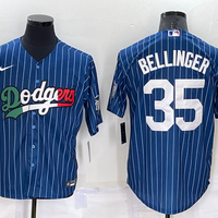 Men's Los Angeles Dodgers Cody Bellinger #35 Blue Stitched Baseball Jersey1