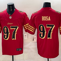 Men's San Francisco 49ers Nick Bosa #97 Red 2025 Rivalries Collection Game Jersey