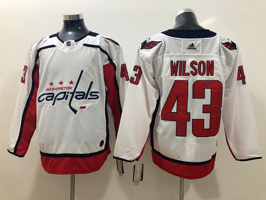 Men's Washington Capitals Tom Wilson #43 White Player Game Jersey1