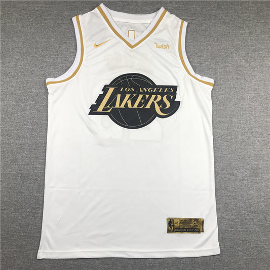 Men's Los Angeles Lakers LeBron James #23 White Swingman Jersey1