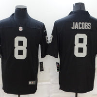 Men's Las Vegas Raiders Josh Jacobs #8 Black Game Jersey1
