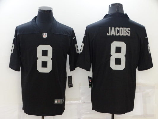Men's Las Vegas Raiders Josh Jacobs #8 Black Game Jersey1