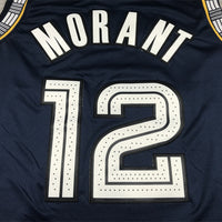 Men's Memphis Grizzlies Ja Morant #12 Navy City Edition Classic Jersey1