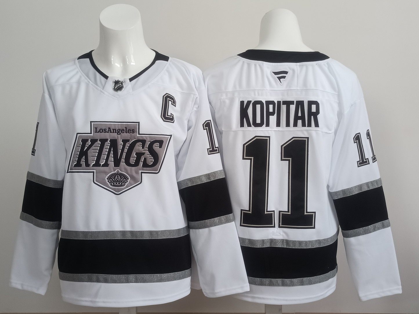 Men's Los Angeles Kings Anze Kopitar #11 White Breakaway Player Jersey