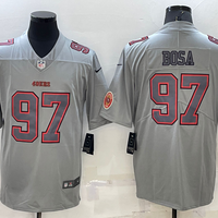 Men's San Francisco 49ers Nick Bosa #97 Gray Atmosphere Game Jersey1