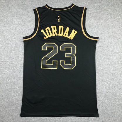 Men's Chicago Bulls Michael Jordan #23 Black Swingman Player Jersey1