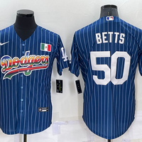 Men's Los Angeles Dodgers Mookie Betts #50 Blue Alternate Game Jersey1