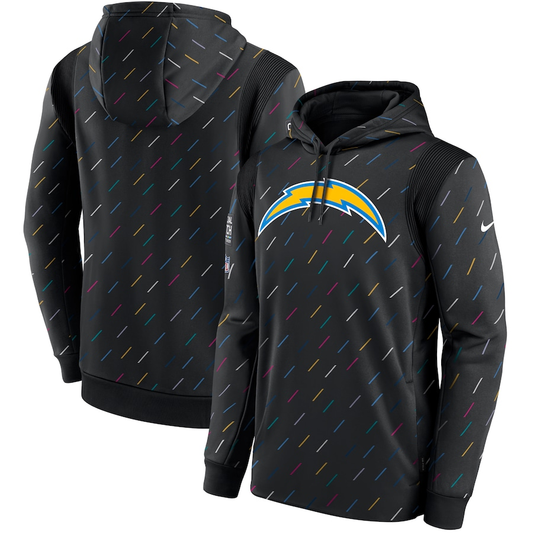 Men's Los Angeles Chargers NFL 2021 Salute to Service Hoodie2 Black