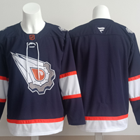 Men's Edmonton Oilers Navy Blank Player Jersey