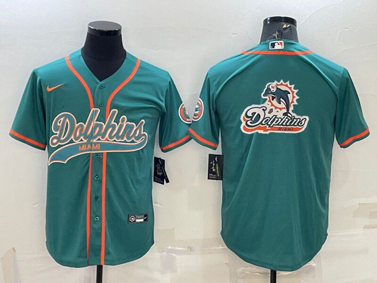 Men's Miami Dolphins Aqua Game Jersey1