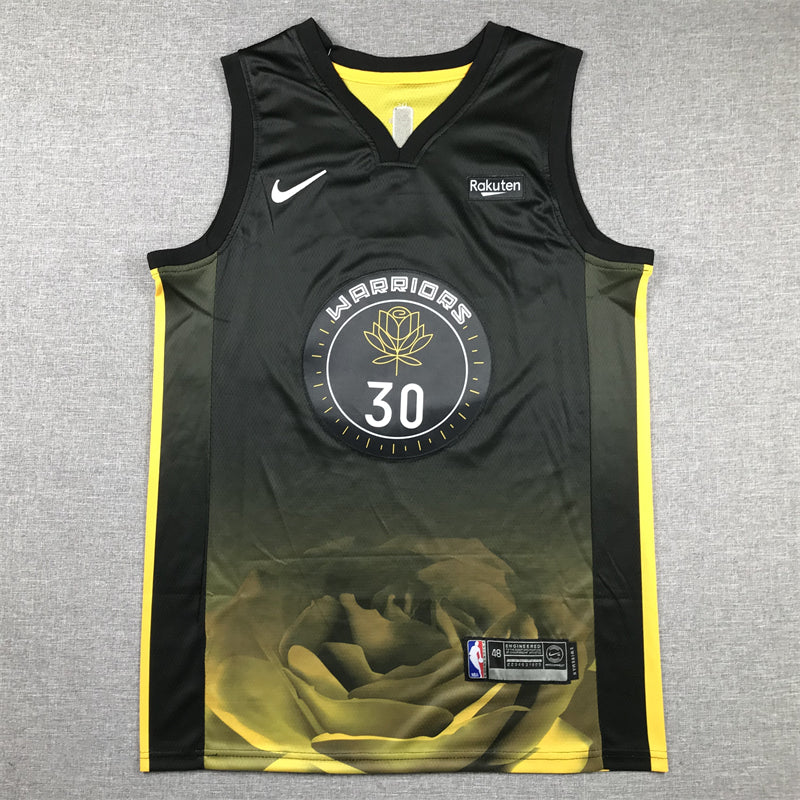Men's Golden State Warriors Stephen Curry #30 Black 2022/23 Swingman Jersey1 - City Edition