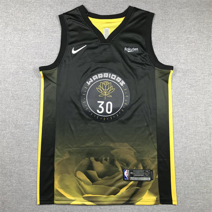 Men's Golden State Warriors Stephen Curry #30 Black 2022/23 Swingman Jersey1 - City Edition