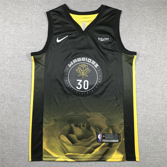 Men's Golden State Warriors Stephen Curry #30 Black 2022/23 Swingman Jersey1 - City Edition