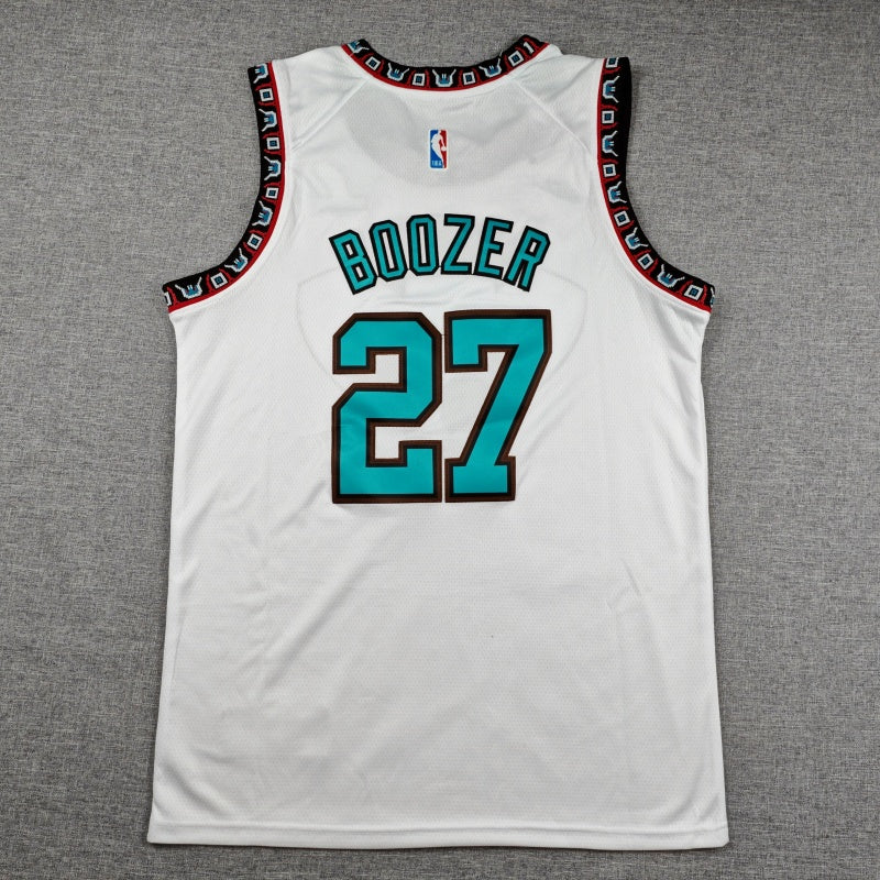 Men's Memphis Grizzlies Cameron Boozer #27 White Swingman Jersey