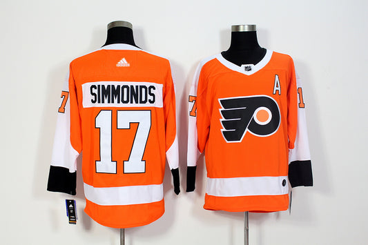 Men's Philadelphia Flyers Wayne Simmonds #17 Orange Player Jersey1