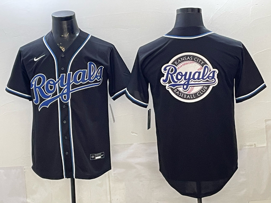 Men's Kansas City Royals Fashion Limited Black Out Jersey