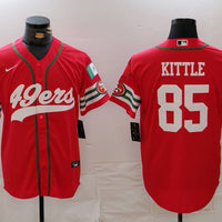 Men's San Francisco 49ers George Kittle #85 Scarlet Player Game Jersey1