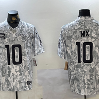 Men's Denver Broncos Bo Nix #10 Arctic Camo 2024 Salute to Service Limited Jersey1