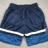 Men's Minnesota Timberwolves Navy Icon Edition Pocket Shorts1
