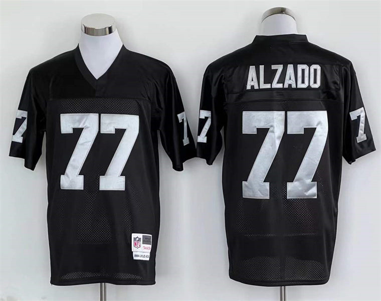 Men's Oakland Raiders Lyle Alzado Mitchell & Ness Black Legacy Replica Jersey1