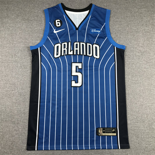 Men's Orlando Magic Paolo Banchero #5 2022/23 Royal Swingman Jersey1